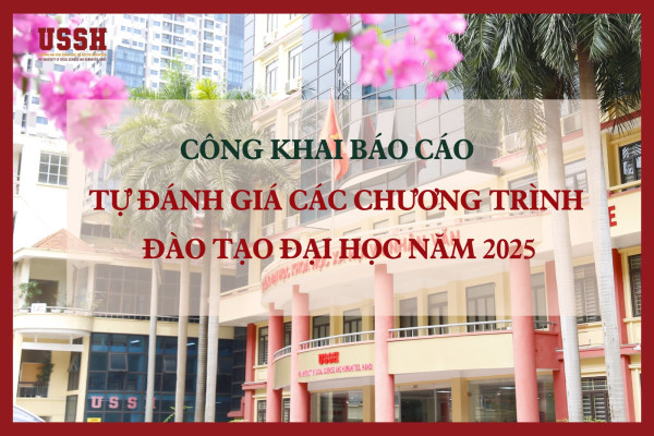 Công khai báo cáo Tự đánh giá các Chương trình đào tạo đại học năm 2025