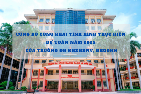 Quyết định về việc Công bố công khai tình hình thực hiện dự toán năm 2025 của Trường ĐH KHXH&NV, ĐHQGHN