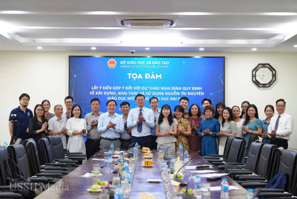 Lấy góp ý dự thảo Nghị định quy định về xây dựng, khai thác và sử dụng nguồn tài nguyên giáo dục mở trong GDĐH