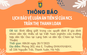 Thông báo Bảo vệ