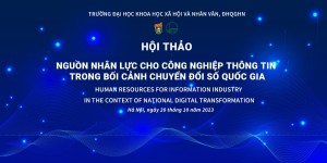 Hội thảo quốc tế “Nguồn nhân lực cho công nghiệp thông tin trong bối cảnh chuyển đổi số quốc gia”