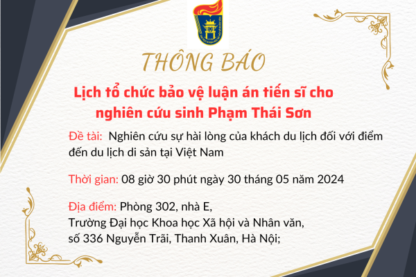 Thông báo bảo vệ Luận án (2)