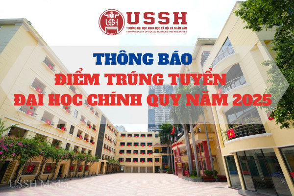 Thông báo điểm trúng tuyển Đại học chính quy năm 2025