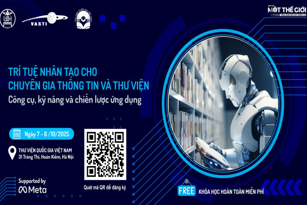 Khóa học AI miễn phí dành cho chuyên gia Thông tin - Thư viện Việt Nam