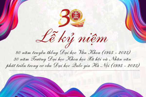 Lễ kỷ niệm 80 năm truyền thống Đại học Văn Khoa (1945 – 2025), 30 năm Trường Đại học Khoa học Xã hội và Nhân văn phát triển trong cơ cấu Đại học Quốc gia Hà Nội (1995 – 2025)