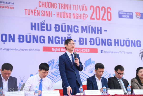 Thông tin tuyển sinh ĐH năm 2026 của Trường ĐH KHXH&NV thu hút sự quan tâm của đông đảo học sinh tại Nghệ An, Thanh Hóa
