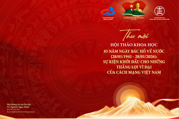 Trường ĐHKHXH&NV, ĐHQGHN phối hợp tổ chức Hội thảo khoa học kỷ niệm 85 năm ngày Bác Hồ về nước