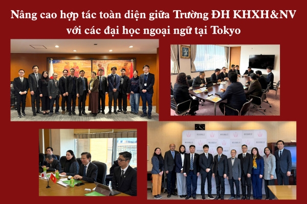 Nâng cao hợp tác toàn diện giữa Trường ĐH KHXH&NV với các trường đại học ngoại ngữ tại Tokyo