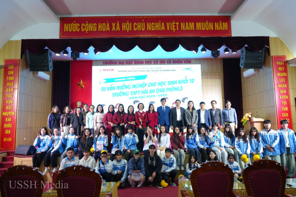 Hơn 400 học sinh Trường THPT Hải An tham gia chương trình tư vấn, hướng nghiệp tại USSH