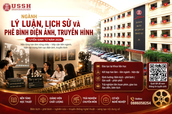 Lý luận, lịch sử và phê bình điện ảnh, truyền hình - ngành học mới của Trường Đại học Khoa học Xã hội và Nhân văn