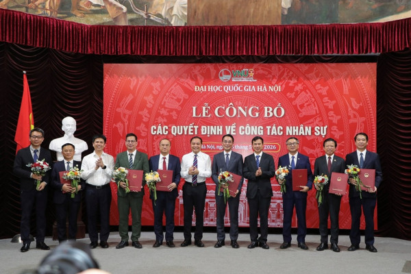 ĐHQGHN kiện toàn nhân sự lãnh đạo các đơn vị để bước vào một chu kỳ phát triển mới