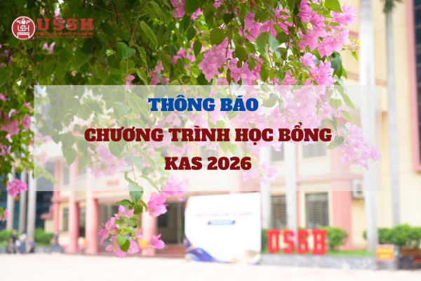 Thông báo về Chương trình học bổng KAS 2026