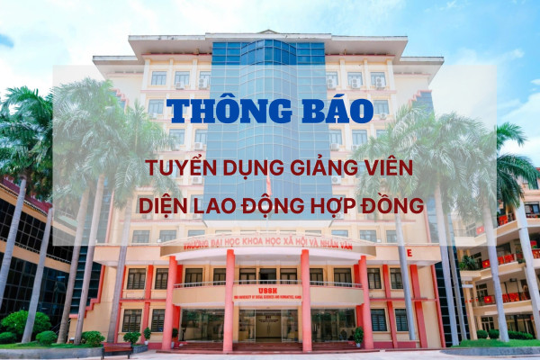 Thông báo về việc tuyển dụng Giảng viên diện lao động hợp đồng
