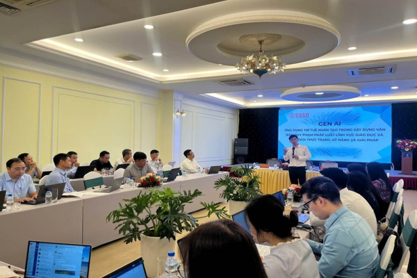VNU-USSH tập huấn Ứng dụng AI trong xây dựng văn bản quy phạm pháp luật cho Bộ Giáo dục và Đào tạo