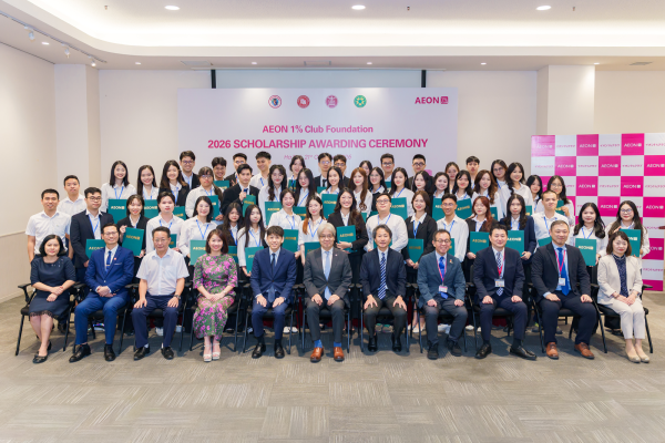 Chúc mừng 16 sinh viên Trường ĐH KHXH&NV nhận Học bổng Quỹ Câu lạc bộ AEON 1% năm 2026