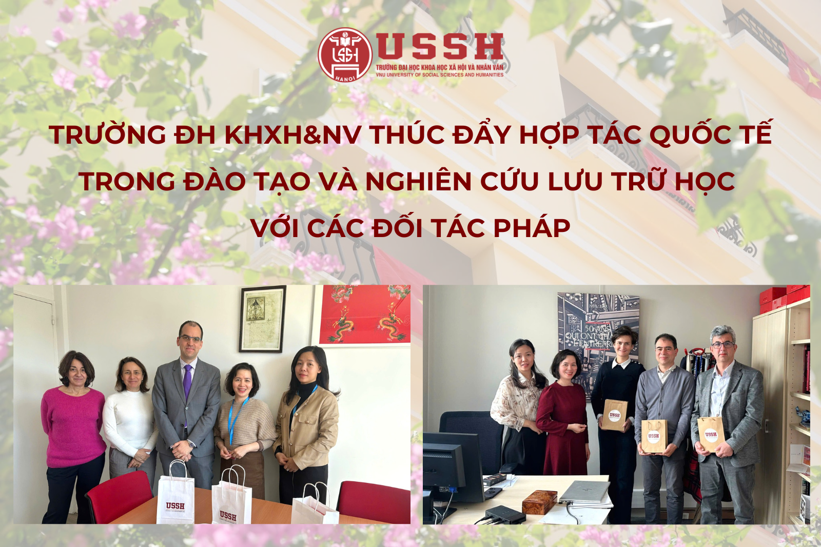 Thúc đẩy hợp tác quốc tế trong đào tạo và nghiên cứu Lưu trữ học với các đối tác Pháp