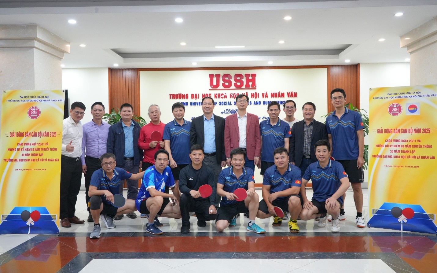 Giải thi đấu bóng bàn cán bộ Trường ĐHKHXH&NV năm 2025