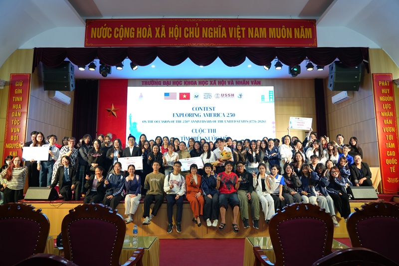 Khai mạc chuỗi sự kiện Hoa Kỳ học và cuộc thi “Exploring America 250” tại Trường ĐH KHXH&NV