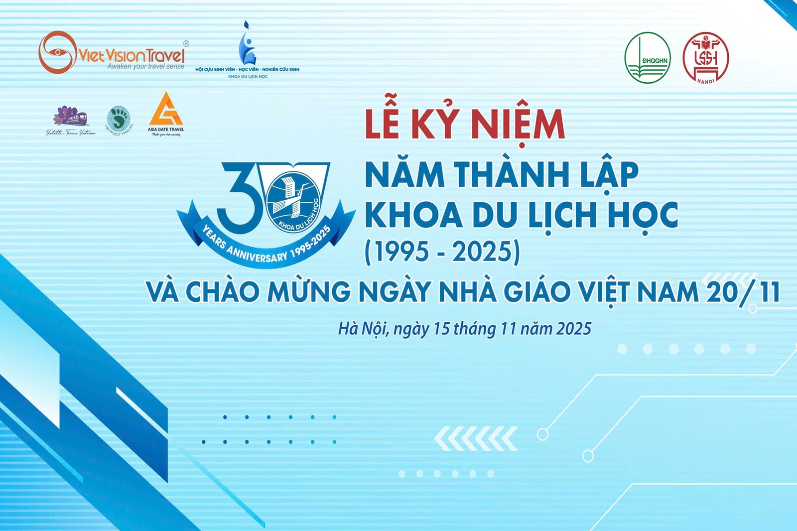Thông cáo báo chí: Khoa Du lịch học, Trường ĐH KHXH&NV Kỷ niệm 30 năm thành lập