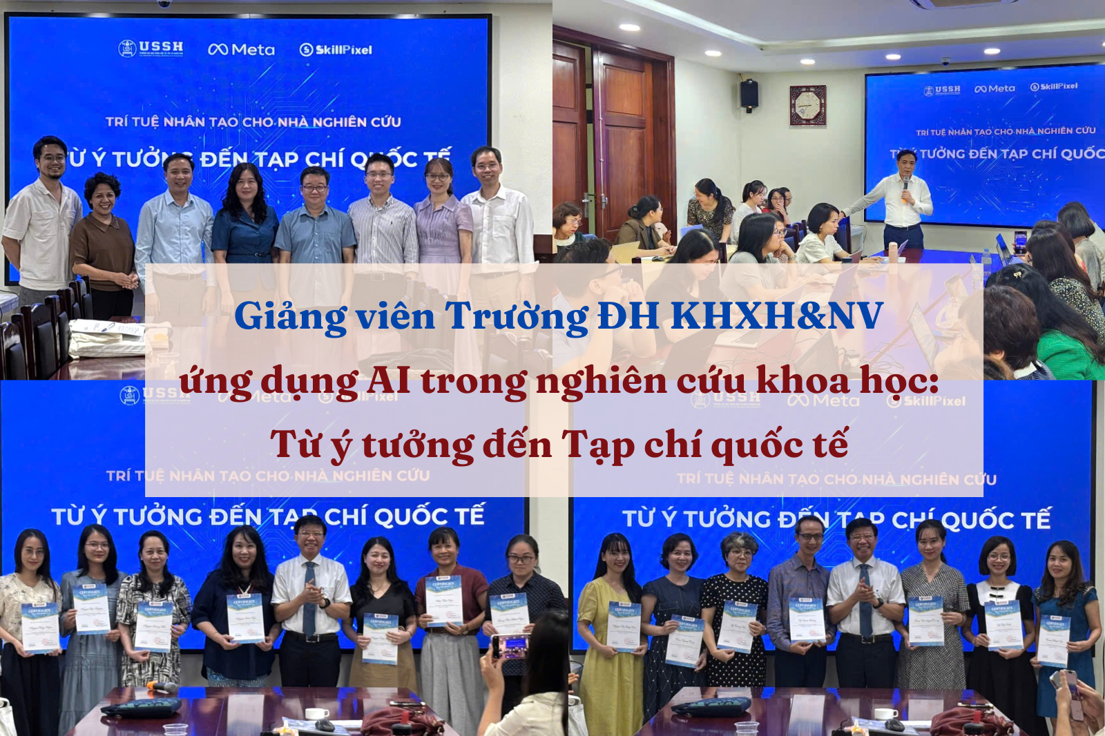 Giảng viên USSH ứng dụng AI trong nghiên cứu khoa học: Từ ý tưởng đến Tạp chí quốc tế
