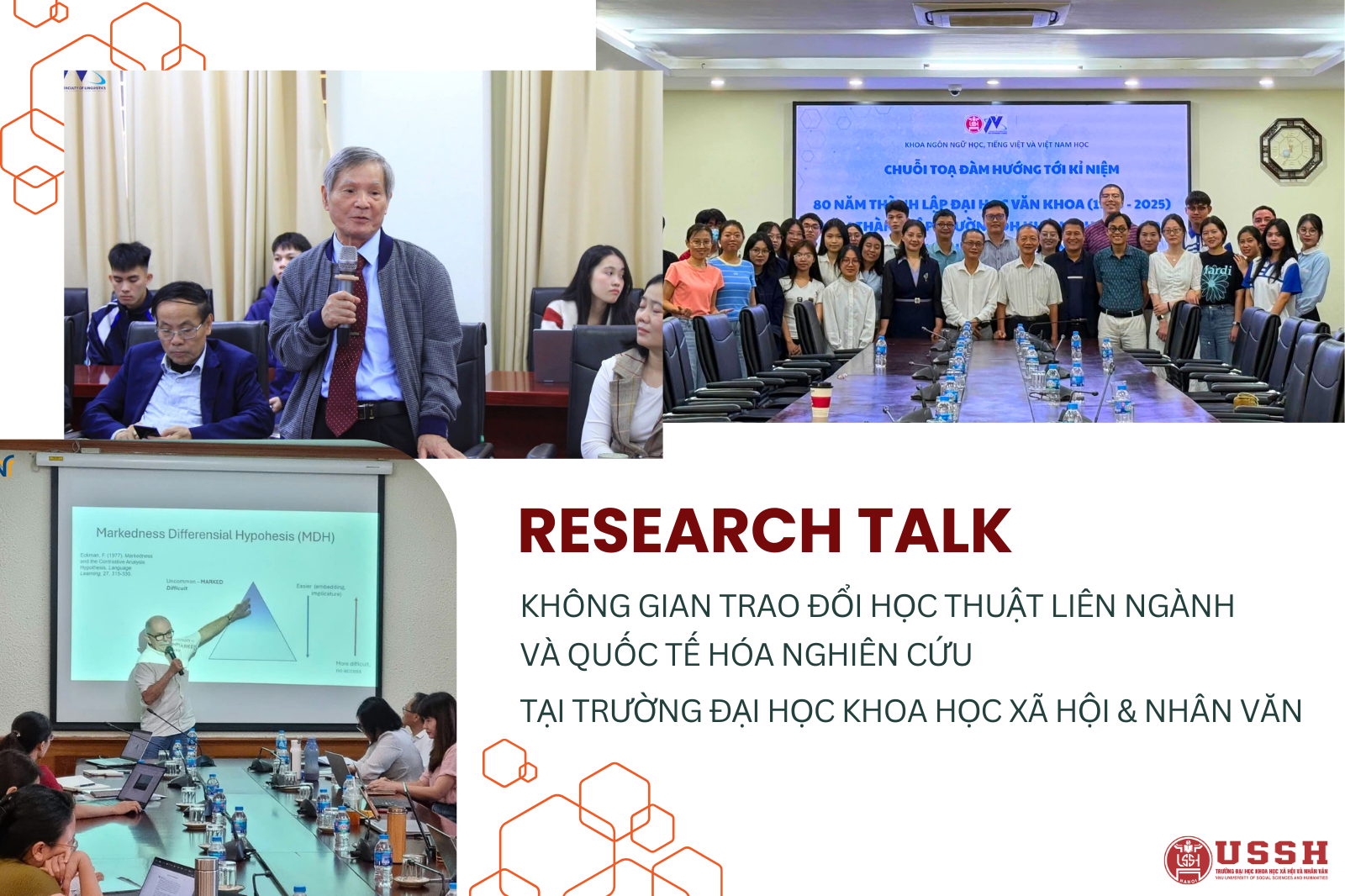 Research Talk - Không gian trao đổi học thuật liên ngành và quốc tế hóa nghiên cứu tại Trường Đại học Khoa học Xã hội và Nhân văn